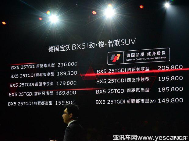 寶沃汽車 寶沃BX5 2017款 25TGDI 自動(dòng)四驅(qū)尊享型